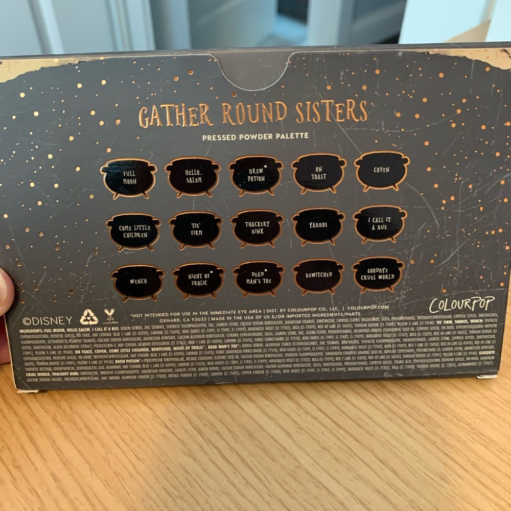 ColourPop Hocus Pocus, Gather Round Sisters, pressed powder palette - Picture 4 of 11